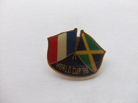 WK voetbal Frankrijk 1998 vlaggen Frankrijk-Zuid-Afrika